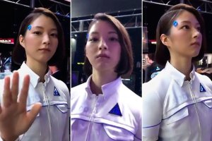 Mujer androide demasiado real impacta en Tokyo Game Show (video)