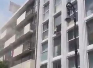 Nunca antes visto: Dos edificios chocando durante el terremoto de Ciudad de México (VIDEO)