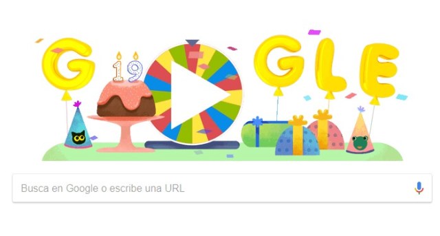 Google celebra su 19° cumpleaños // Foto Google