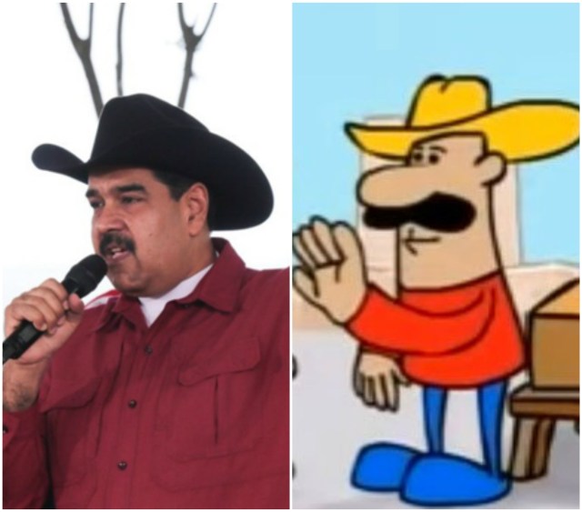 Maduro se disfraza para parecerse a la comiquita de VTV sin éxito