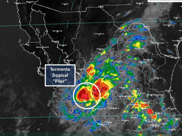 La tormenta tropical “Pilar” se localiza frente a las costas de Jalisco (Conagua) 