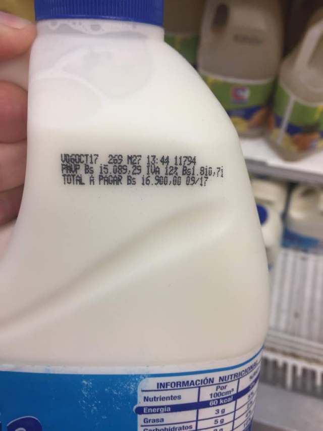 precio leche