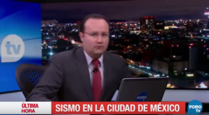 Presentador de Televisa abandonó el estudio durante terremoto en México (video)