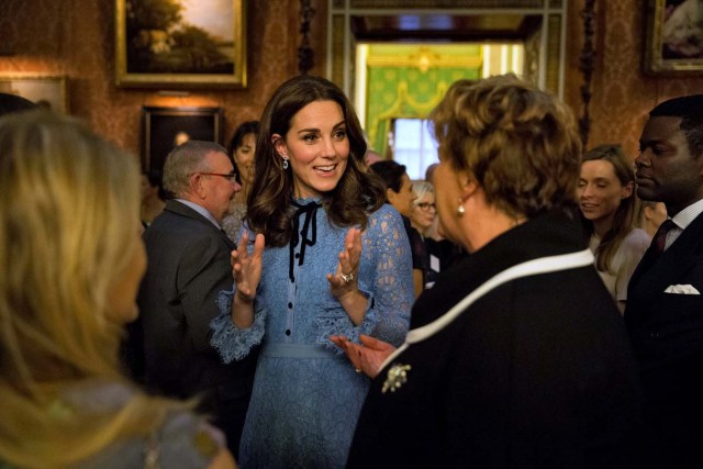 Catherine Duchess of Cambridge celebrates World Mental Health Day at Buckingham Palace in London, Britain, October 10, 2017. REUTERS/ Heathcliff O'Malley/Pool