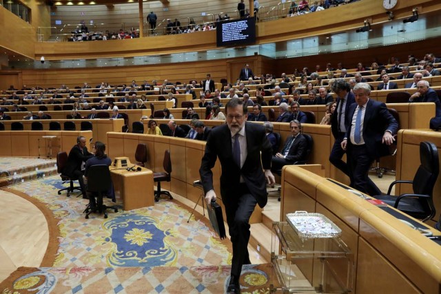  Rajoy en el senado de España REUTERS/Susana Vera