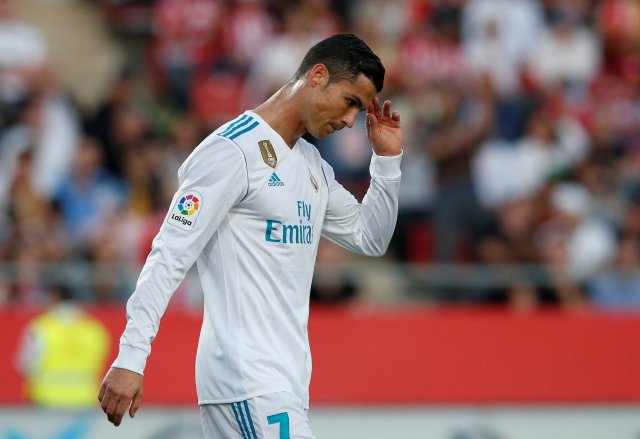 Real Madrid’s Cristiano Ronaldo looks dejected REUTERS/Juan Medina