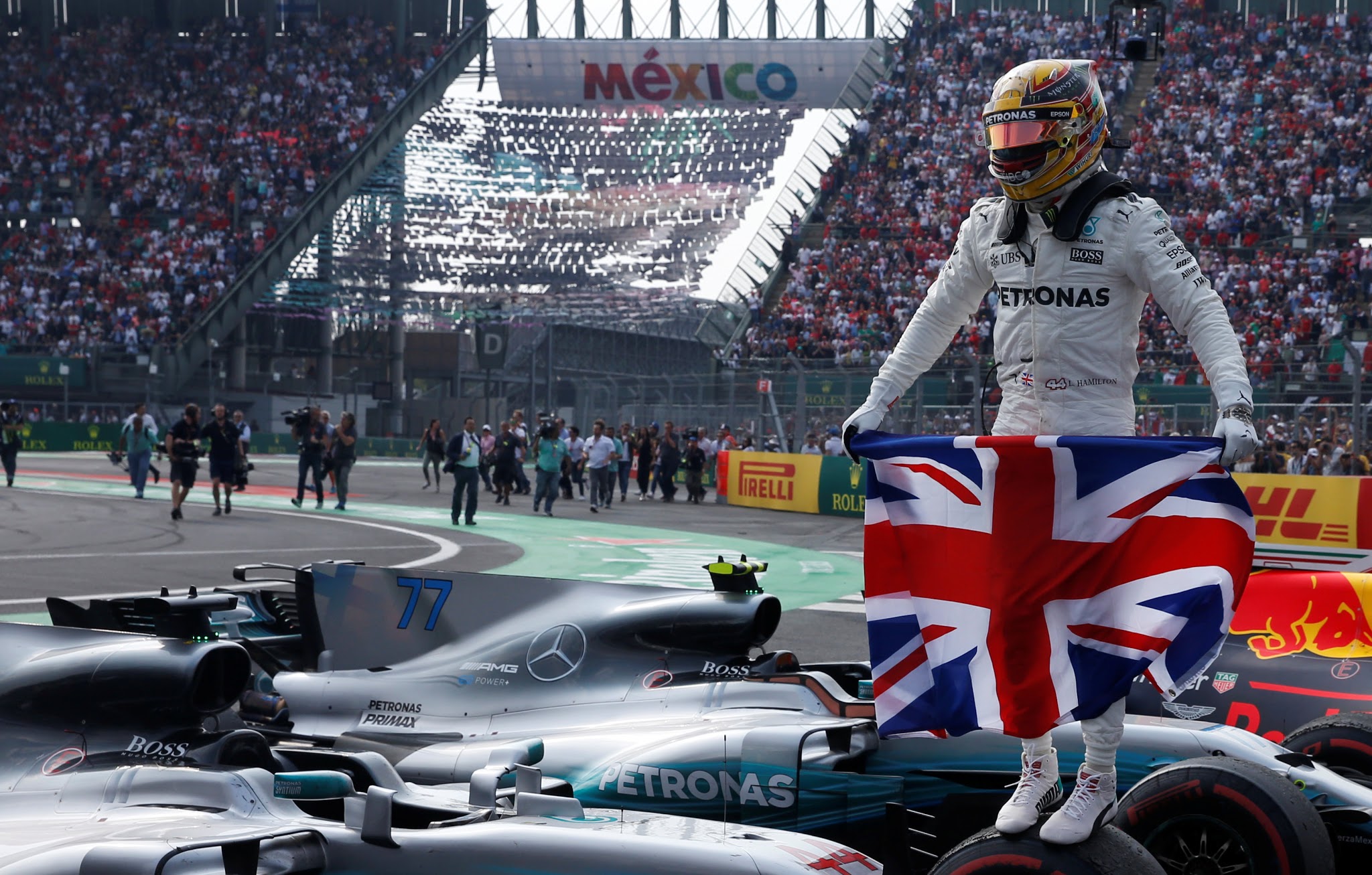 Hamilton se corona con su cuarto titulo en la Fórmula Uno