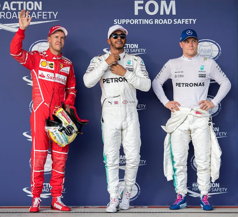 Hamilton mejora su récord de ‘poles’ y Vettel saldrá a su lado en Austin