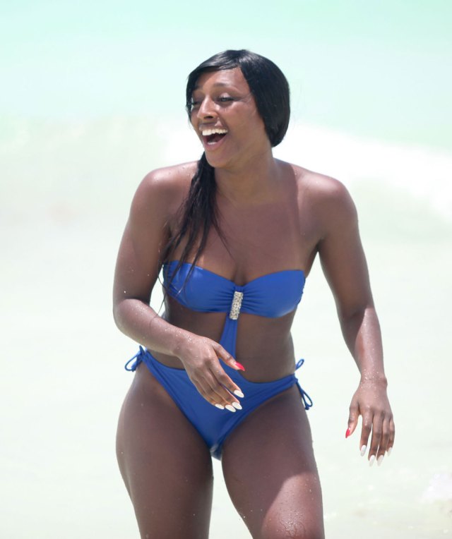ALEXANDRA BURKE in Swimsuit at the Beach in Mexican Riviera