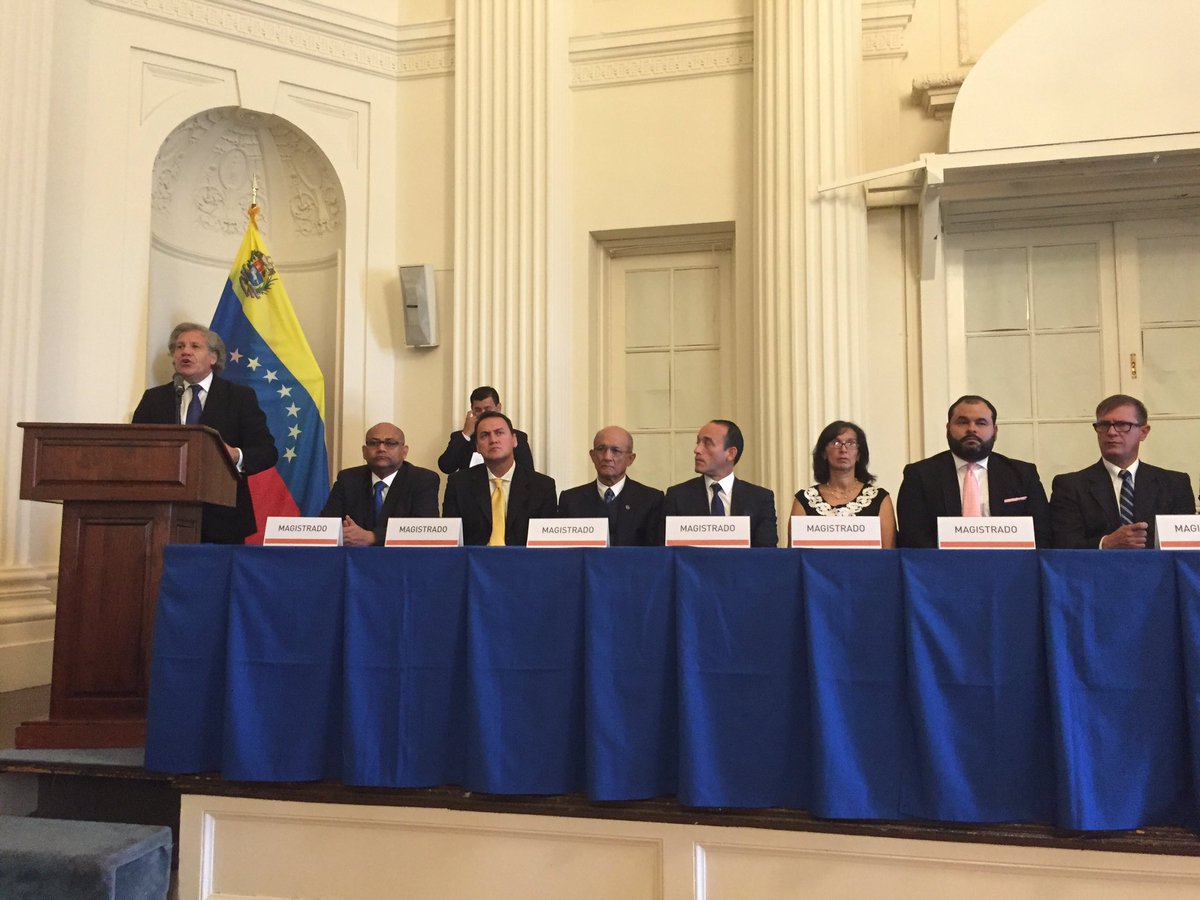 Almagro: Celebramos el coraje institucional y personal de estos magistrados