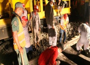 Al menos 11 heridos en choque del ferrocarril en los Valles del Tuy