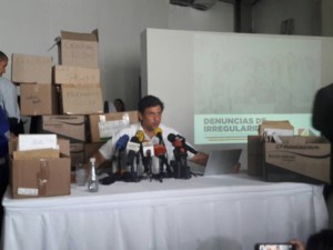 Ocariz: Lo sucedido en Miranda fue una acumulación de irregularidades de un proceso fraudulento
