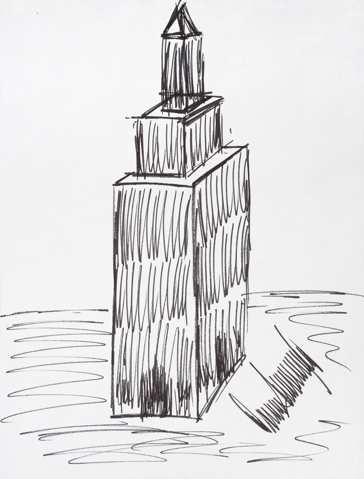 Subastan en 16.000 dólares dibujo del edificio Empire State hecho por Trump