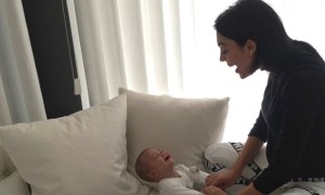 Georgina, loca de amor con los hijos de Cristiano Ronaldo (fotos)