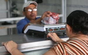 Venta de carne causó alboroto en mercado de Barquisimeto