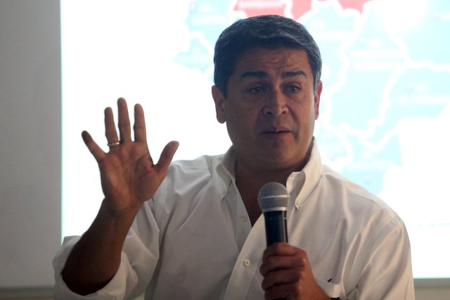 El presidente de Honduras y candidato a la reelección, Juan Orlando Hernández. REUTERS/Edgard Garrido