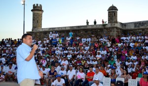 Desde Pampatar Morel David inicia su campaña electoral para el cambio en Maneiro