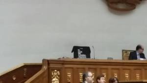 La silla vacía del diputado Freddy Guevara tras ser allanada su inmunidad parlamentaria
