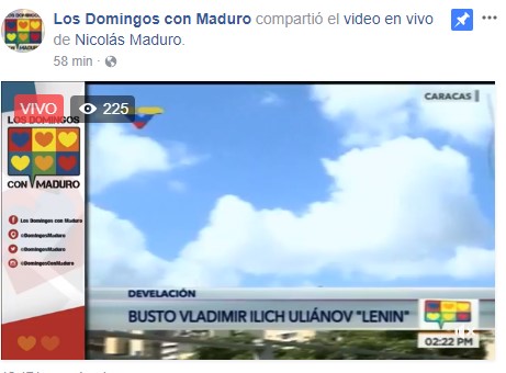 Facebook Live con los Domingos con Maduro /