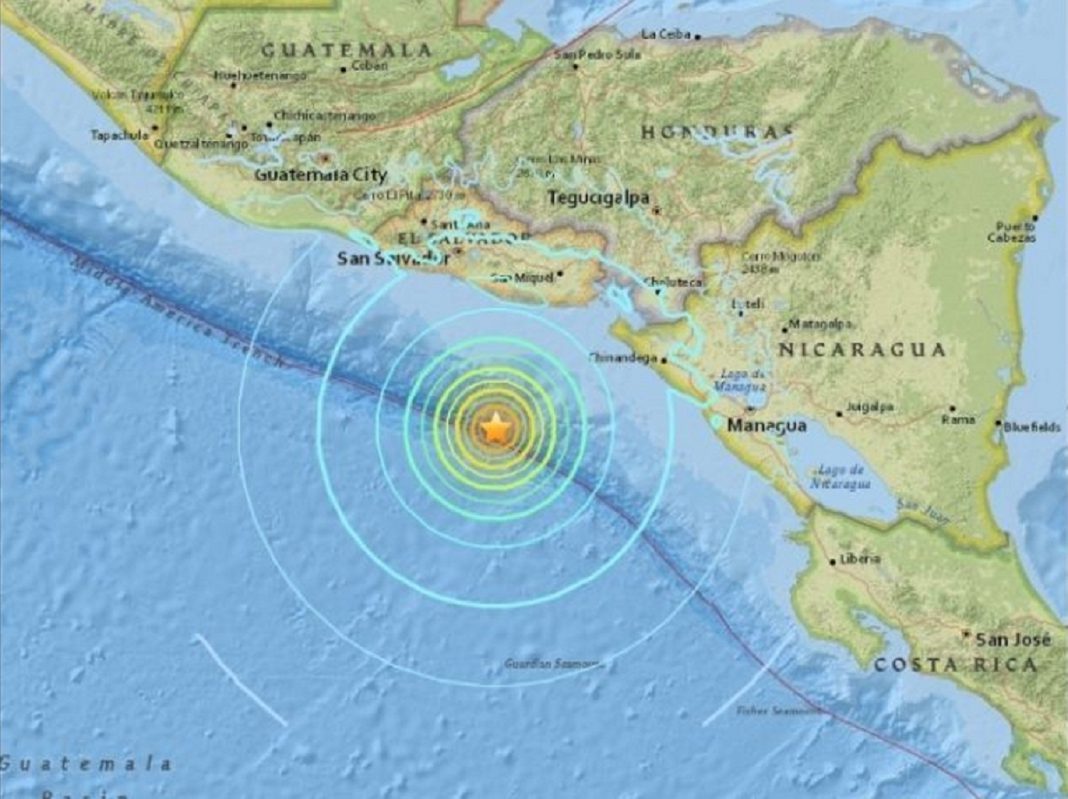Sismo de magnitud 4,9 sacude el sureste de El Salvador
