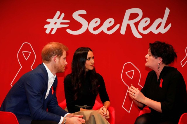 Britain's Prince Harry and his fiancee Meghan Markle visit the Terrence Higgins Trust World AIDS Day charity fair at Nottingham Contemporary in Nottingham, December 1, 2017. REUTERS/Adrian Dennis/Pool