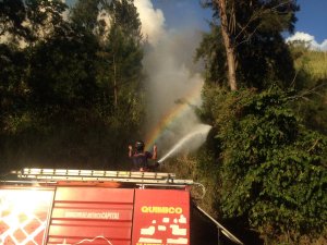 Se registró incendio forestal en El Ávila a la altura de Boleíta