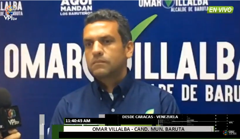 Omar Villalba declinó su candidatura a la alcaldía de Baruta a favor de Darwin González