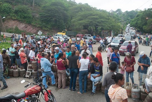 Protesta por falta de gas (Foto: El Impulso)