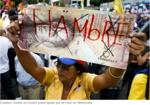 EEUU volvió a denunciar las “pésimas condiciones humanitarias” del pueblo venezolano