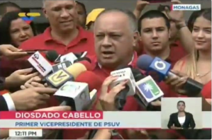 El mensaje subliminal que mostró Diosdado Cabello en su camisa