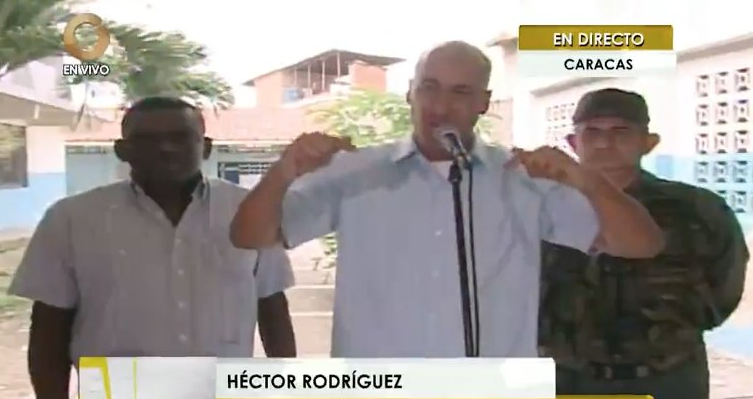Héctor Rodríguez “invita” a votar por los “candidatos de la paz”