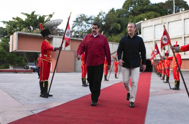 Nicolás Maduro y Tareck El Aissami, presidente y vicepresidente de la República, respectivamente . @PresidencialVen