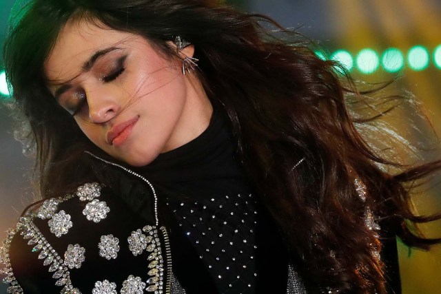 Camila Cabello performs during New Year's eve celebrations in Times Square in New York City, New York, U.S., December 31, 2017. Picture taken December 31, 2017. REUTERS/Carlo Allegri