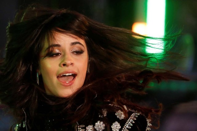 Camila Cabello performs during New Year's eve celebrations in Times Square in New York City, New York, U.S., December 31, 2017. Picture taken December 31, 2017. REUTERS/Carlo Allegri