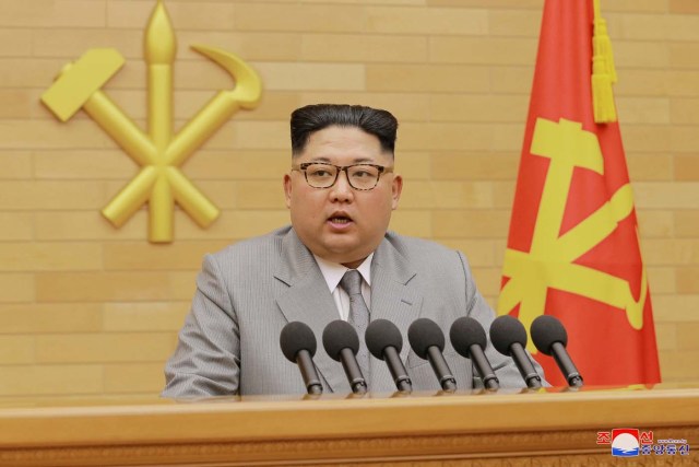 KCNA / via REUTERS ATTENTION EDITORS - THIS PICTURE WAS PROVIDED BY A THIRD PARTY. REUTERS IS UNABLE TO INDEPENDENTLY VERIFY THE AUTHENTICITY, CONTENT, LOCATION OR DATE OF THIS IMAGE. NO THIRD PARTY SALES. NOT FOR USE BY REUTERS THIRD PARTY DISTRIBUTORS. SOUTH KOREA OUT. TPX IMAGES OF THE DAY