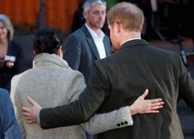 Britain's Prince Harry and his fiancee Meghan Markle leave after visiting radio station Reprezent FM, in Brixton, London January 9, 2018. REUTERS/Peter Nicholls