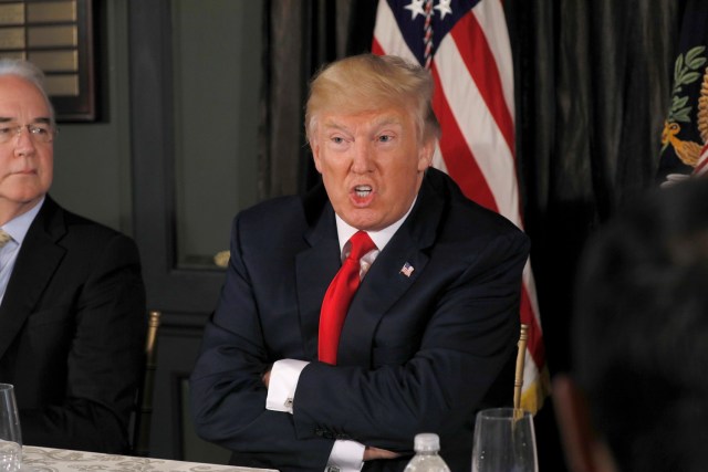 El presidente de Estados Unidos, Donald Trump, en una rueda de prensa en Bedminster, ago 8, 2017. REUTERS/Jonathan Ernst