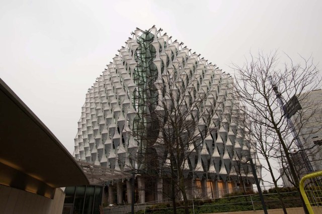 FILE PHOTO: The new United States embassy building is seen during a press preview near the River Thames in London, Britain December 13, 2017. REUTERS/Stefan Rousseau/Pool/File Photo