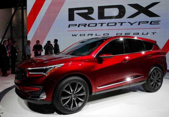 The 2019 Acura RDX prototype is displayed at the North American International Auto Show in Detroit, Michigan, U.S., January 15, 2018. REUTERS/Jonathan Ernst