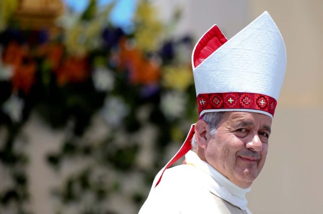 El obispo Juan Barros durante la visita del papa Francisco a Chile REUTERS/Alessandro Bianchi