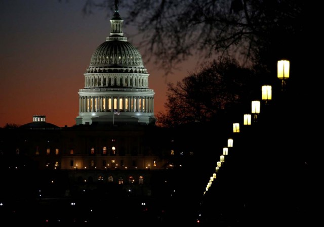 The U.S. Capitol stands in Washington, DC, U.S. January 31, 2018. REUTERS/Joshua Roberts