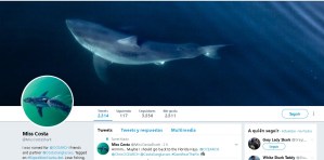 Miss Costa, enorme tiburón blanco con cuenta Twitter