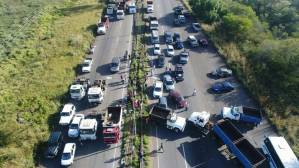 Transportistas protestan en Guayana por falta de repuestos #9Ene