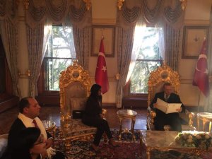 Delcy Eloína sostuvo  encuentro con presidente de Turquía