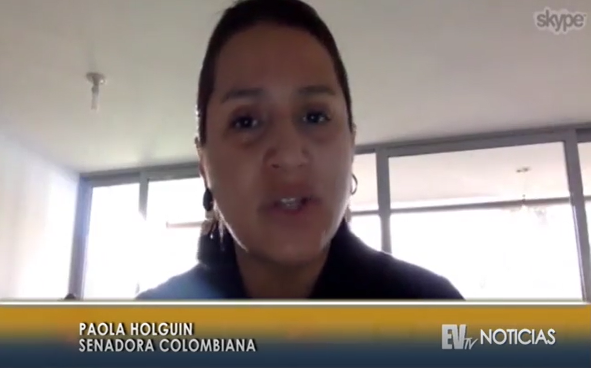 Senadora Paola Holguín: Congreso colombiano no reconocerá las elecciones en Venezuela (Video)