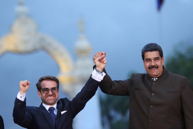 Rafael Lacava y Nicolás Maduro (Foto AVN)