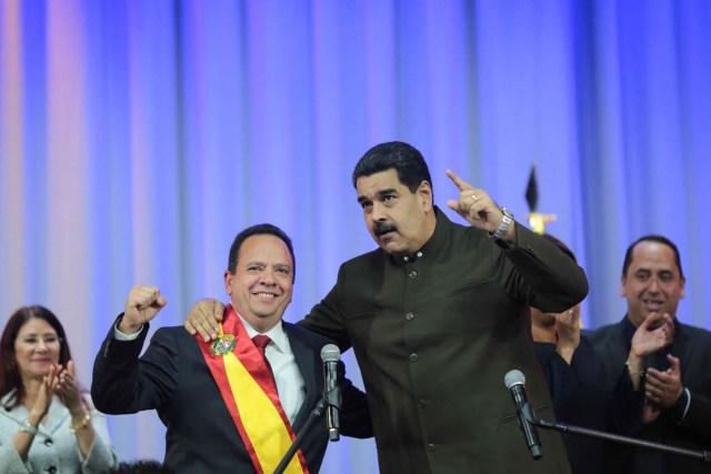 Rodolfo Marco Torres con Nicolás Maduro (Foto AVN)