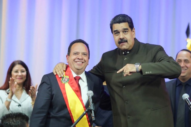 Rodolfo Marco Torres con Nicolás Maduro (Foto AVN)