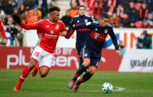 El Bayern Múnich gana 2-0 al Maguncia con gol de James Rodríguez