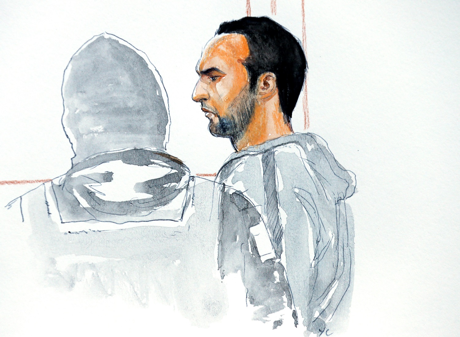 El único terrorista vivo de atentados de París calla en su juicio en Bélgica